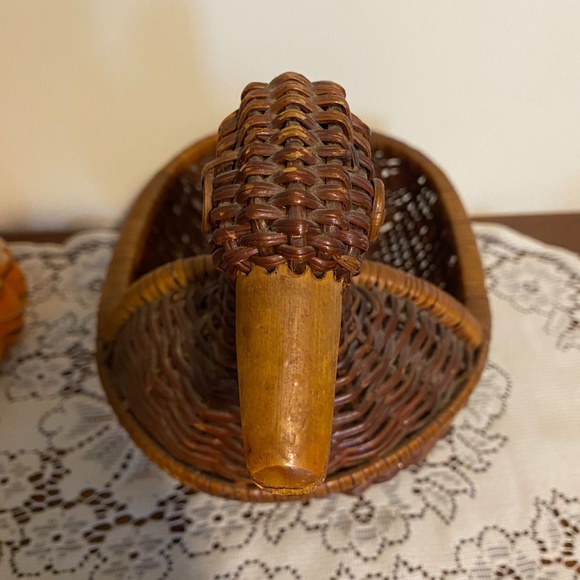 Vintage Duck Wicker Basket Fall Decor - Picture 3 of 5